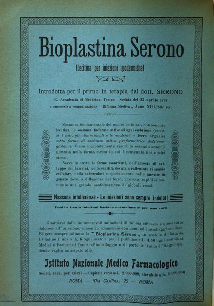 La clinica ostetrica rivista di ostetricia, ginecologia e pediatria. - A. 1, n. 1 (1899)-a. 40, n. 12 (dic. 1938)