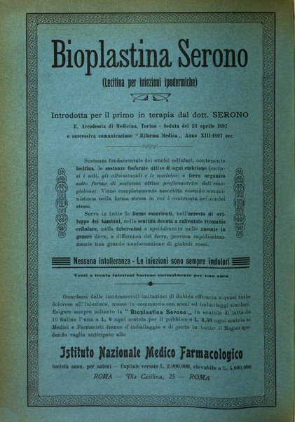 La clinica ostetrica rivista di ostetricia, ginecologia e pediatria. - A. 1, n. 1 (1899)-a. 40, n. 12 (dic. 1938)