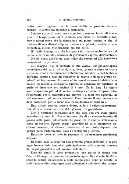 La clinica ostetrica rivista di ostetricia, ginecologia e pediatria. - A. 1, n. 1 (1899)-a. 40, n. 12 (dic. 1938)