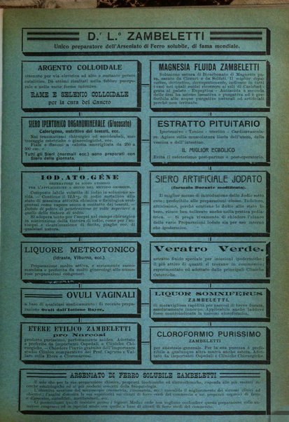 La clinica ostetrica rivista di ostetricia, ginecologia e pediatria. - A. 1, n. 1 (1899)-a. 40, n. 12 (dic. 1938)