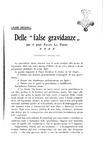 La clinica ostetrica rivista di ostetricia, ginecologia e pediatria. - A. 1, n. 1 (1899)-a. 40, n. 12 (dic. 1938)