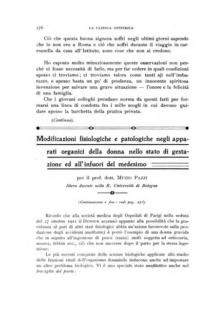 La clinica ostetrica rivista di ostetricia, ginecologia e pediatria. - A. 1, n. 1 (1899)-a. 40, n. 12 (dic. 1938)