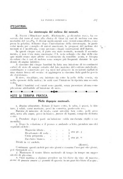 La clinica ostetrica rivista di ostetricia, ginecologia e pediatria. - A. 1, n. 1 (1899)-a. 40, n. 12 (dic. 1938)