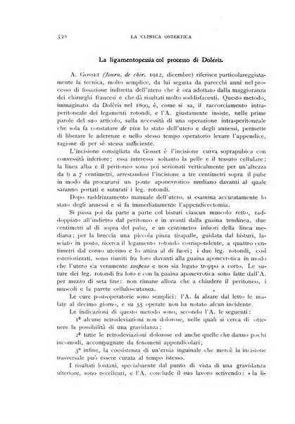 La clinica ostetrica rivista di ostetricia, ginecologia e pediatria. - A. 1, n. 1 (1899)-a. 40, n. 12 (dic. 1938)