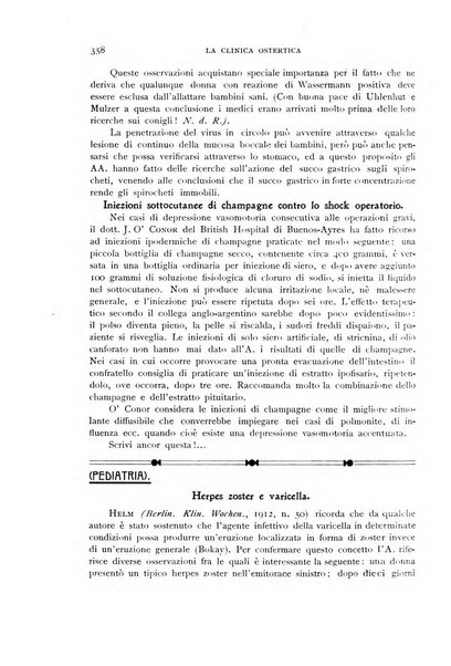 La clinica ostetrica rivista di ostetricia, ginecologia e pediatria. - A. 1, n. 1 (1899)-a. 40, n. 12 (dic. 1938)