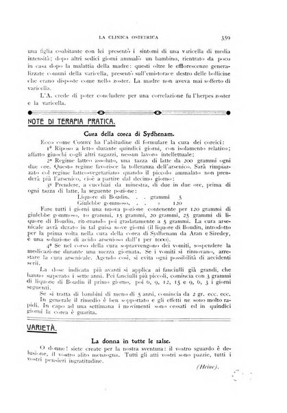 La clinica ostetrica rivista di ostetricia, ginecologia e pediatria. - A. 1, n. 1 (1899)-a. 40, n. 12 (dic. 1938)