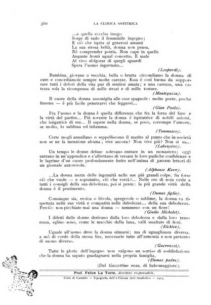 La clinica ostetrica rivista di ostetricia, ginecologia e pediatria. - A. 1, n. 1 (1899)-a. 40, n. 12 (dic. 1938)