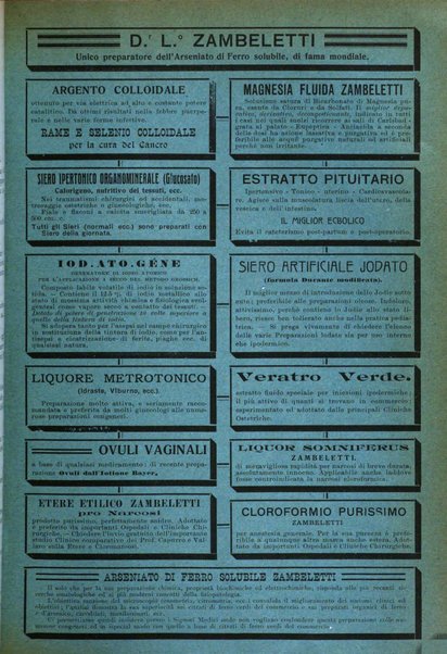 La clinica ostetrica rivista di ostetricia, ginecologia e pediatria. - A. 1, n. 1 (1899)-a. 40, n. 12 (dic. 1938)