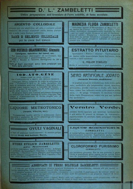 La clinica ostetrica rivista di ostetricia, ginecologia e pediatria. - A. 1, n. 1 (1899)-a. 40, n. 12 (dic. 1938)