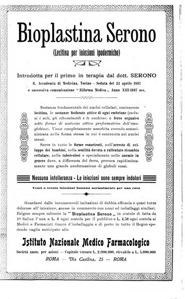 La clinica ostetrica rivista di ostetricia, ginecologia e pediatria. - A. 1, n. 1 (1899)-a. 40, n. 12 (dic. 1938)