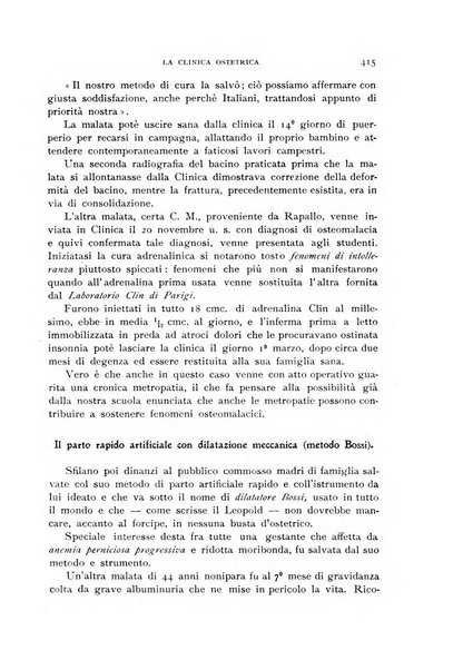 La clinica ostetrica rivista di ostetricia, ginecologia e pediatria. - A. 1, n. 1 (1899)-a. 40, n. 12 (dic. 1938)