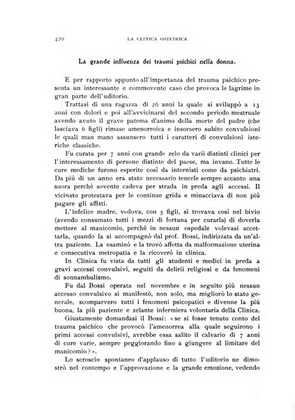 La clinica ostetrica rivista di ostetricia, ginecologia e pediatria. - A. 1, n. 1 (1899)-a. 40, n. 12 (dic. 1938)