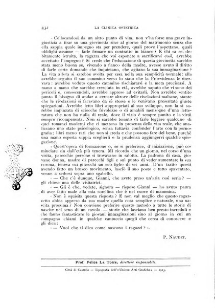 La clinica ostetrica rivista di ostetricia, ginecologia e pediatria. - A. 1, n. 1 (1899)-a. 40, n. 12 (dic. 1938)