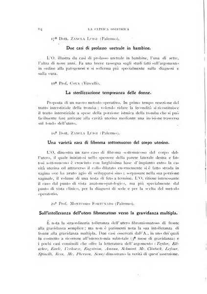 La clinica ostetrica rivista di ostetricia, ginecologia e pediatria. - A. 1, n. 1 (1899)-a. 40, n. 12 (dic. 1938)