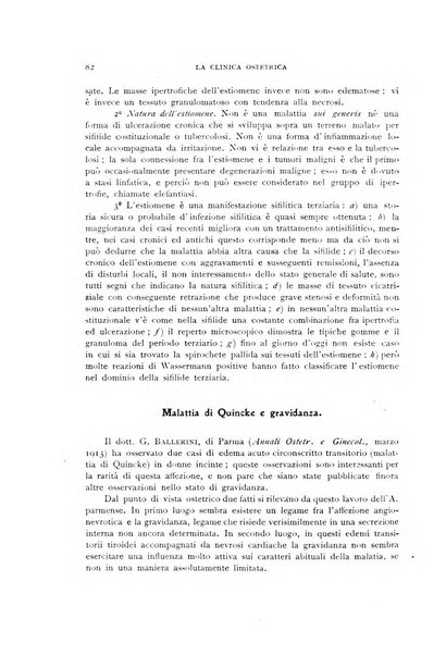 La clinica ostetrica rivista di ostetricia, ginecologia e pediatria. - A. 1, n. 1 (1899)-a. 40, n. 12 (dic. 1938)