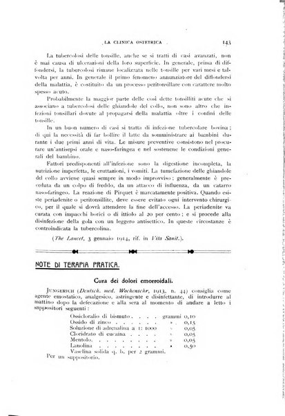 La clinica ostetrica rivista di ostetricia, ginecologia e pediatria. - A. 1, n. 1 (1899)-a. 40, n. 12 (dic. 1938)