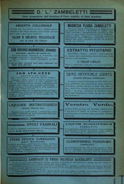 La clinica ostetrica rivista di ostetricia, ginecologia e pediatria. - A. 1, n. 1 (1899)-a. 40, n. 12 (dic. 1938)