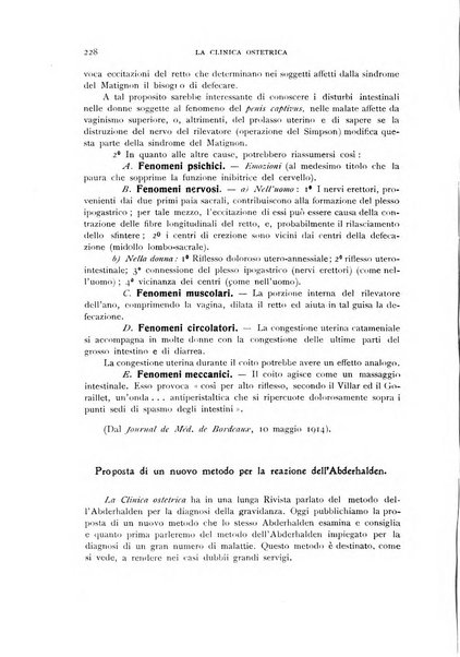 La clinica ostetrica rivista di ostetricia, ginecologia e pediatria. - A. 1, n. 1 (1899)-a. 40, n. 12 (dic. 1938)