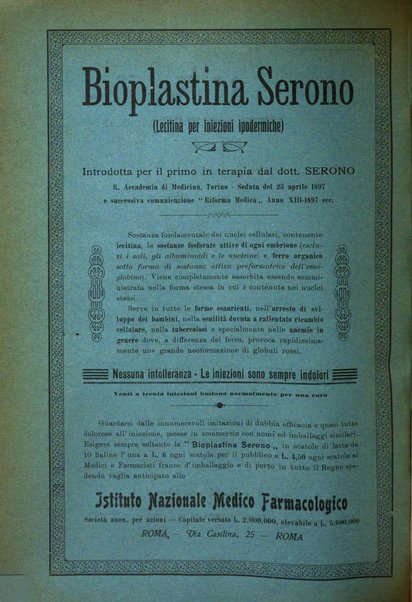 La clinica ostetrica rivista di ostetricia, ginecologia e pediatria. - A. 1, n. 1 (1899)-a. 40, n. 12 (dic. 1938)