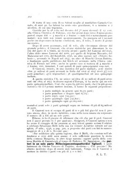 La clinica ostetrica rivista di ostetricia, ginecologia e pediatria. - A. 1, n. 1 (1899)-a. 40, n. 12 (dic. 1938)