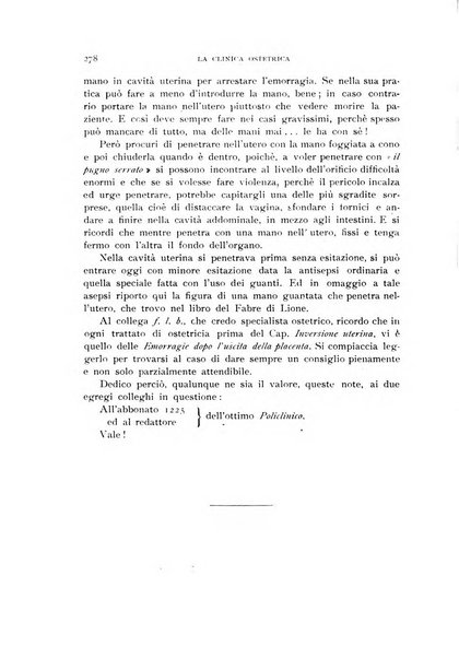 La clinica ostetrica rivista di ostetricia, ginecologia e pediatria. - A. 1, n. 1 (1899)-a. 40, n. 12 (dic. 1938)