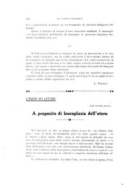 La clinica ostetrica rivista di ostetricia, ginecologia e pediatria. - A. 1, n. 1 (1899)-a. 40, n. 12 (dic. 1938)