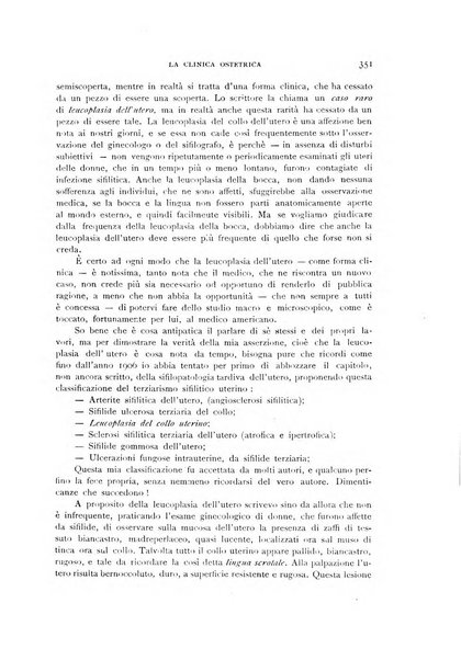 La clinica ostetrica rivista di ostetricia, ginecologia e pediatria. - A. 1, n. 1 (1899)-a. 40, n. 12 (dic. 1938)