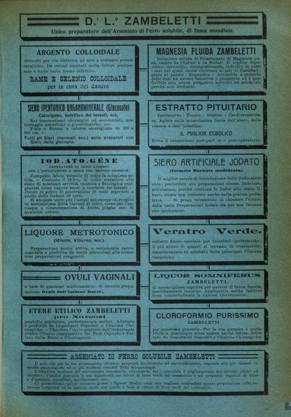 La clinica ostetrica rivista di ostetricia, ginecologia e pediatria. - A. 1, n. 1 (1899)-a. 40, n. 12 (dic. 1938)