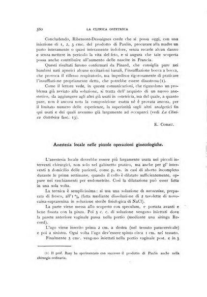 La clinica ostetrica rivista di ostetricia, ginecologia e pediatria. - A. 1, n. 1 (1899)-a. 40, n. 12 (dic. 1938)