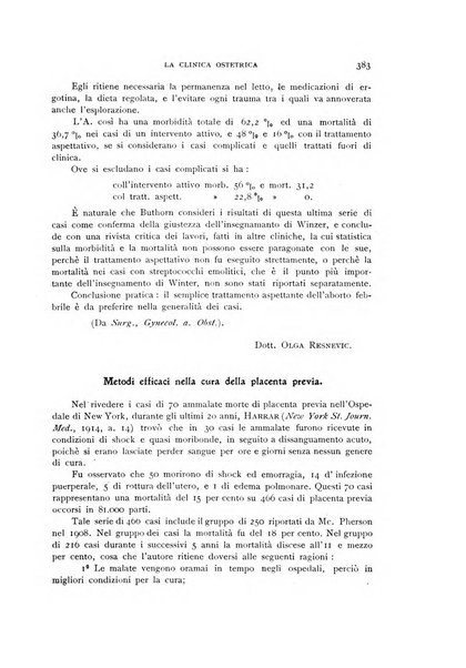 La clinica ostetrica rivista di ostetricia, ginecologia e pediatria. - A. 1, n. 1 (1899)-a. 40, n. 12 (dic. 1938)