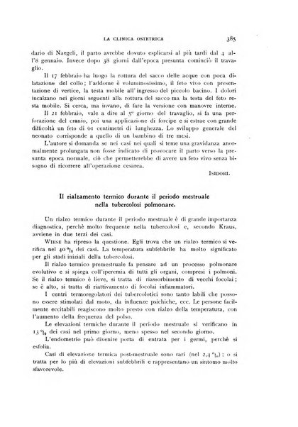 La clinica ostetrica rivista di ostetricia, ginecologia e pediatria. - A. 1, n. 1 (1899)-a. 40, n. 12 (dic. 1938)