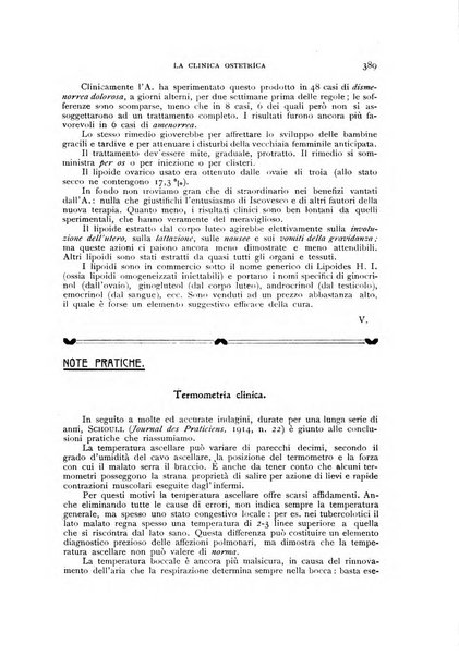 La clinica ostetrica rivista di ostetricia, ginecologia e pediatria. - A. 1, n. 1 (1899)-a. 40, n. 12 (dic. 1938)