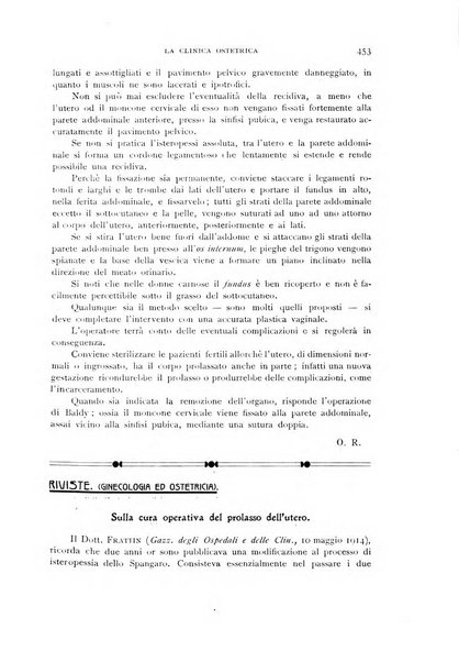 La clinica ostetrica rivista di ostetricia, ginecologia e pediatria. - A. 1, n. 1 (1899)-a. 40, n. 12 (dic. 1938)