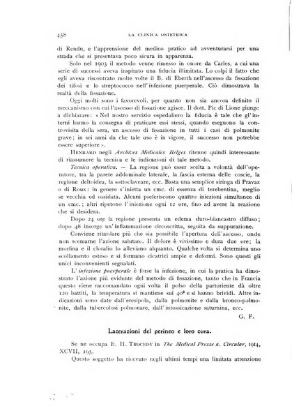 La clinica ostetrica rivista di ostetricia, ginecologia e pediatria. - A. 1, n. 1 (1899)-a. 40, n. 12 (dic. 1938)