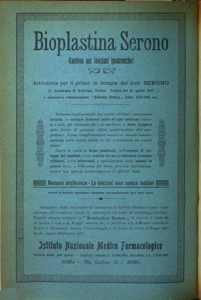 La clinica ostetrica rivista di ostetricia, ginecologia e pediatria. - A. 1, n. 1 (1899)-a. 40, n. 12 (dic. 1938)