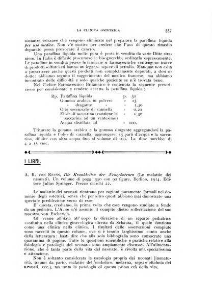 La clinica ostetrica rivista di ostetricia, ginecologia e pediatria. - A. 1, n. 1 (1899)-a. 40, n. 12 (dic. 1938)