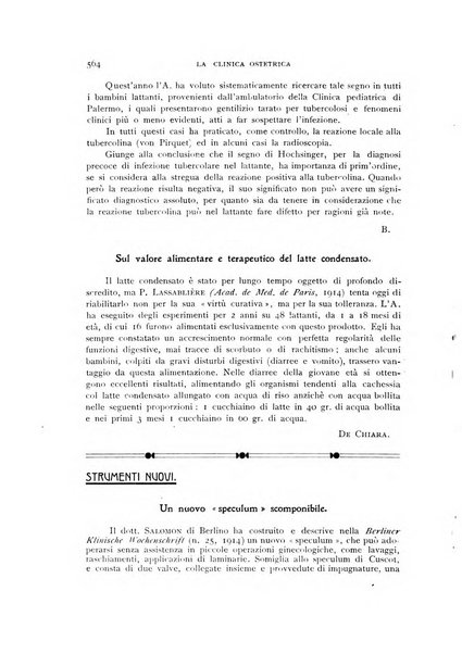 La clinica ostetrica rivista di ostetricia, ginecologia e pediatria. - A. 1, n. 1 (1899)-a. 40, n. 12 (dic. 1938)