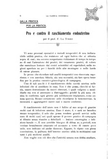 La clinica ostetrica rivista di ostetricia, ginecologia e pediatria. - A. 1, n. 1 (1899)-a. 40, n. 12 (dic. 1938)