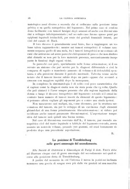 La clinica ostetrica rivista di ostetricia, ginecologia e pediatria. - A. 1, n. 1 (1899)-a. 40, n. 12 (dic. 1938)