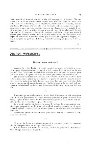 La clinica ostetrica rivista di ostetricia, ginecologia e pediatria. - A. 1, n. 1 (1899)-a. 40, n. 12 (dic. 1938)