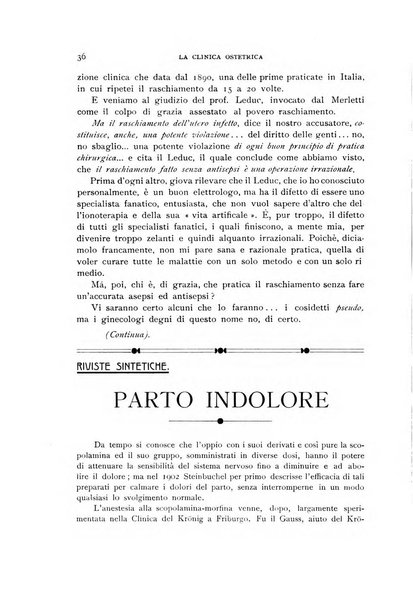 La clinica ostetrica rivista di ostetricia, ginecologia e pediatria. - A. 1, n. 1 (1899)-a. 40, n. 12 (dic. 1938)