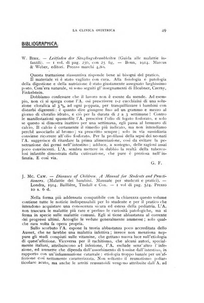 La clinica ostetrica rivista di ostetricia, ginecologia e pediatria. - A. 1, n. 1 (1899)-a. 40, n. 12 (dic. 1938)