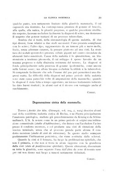 La clinica ostetrica rivista di ostetricia, ginecologia e pediatria. - A. 1, n. 1 (1899)-a. 40, n. 12 (dic. 1938)