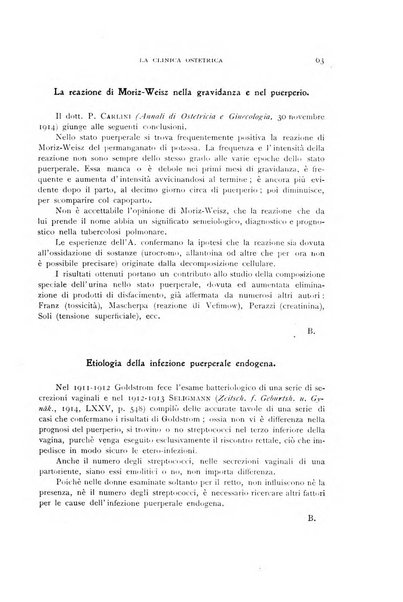 La clinica ostetrica rivista di ostetricia, ginecologia e pediatria. - A. 1, n. 1 (1899)-a. 40, n. 12 (dic. 1938)