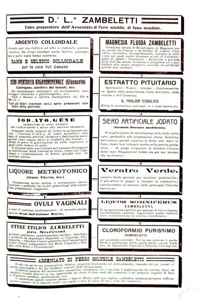 La clinica ostetrica rivista di ostetricia, ginecologia e pediatria. - A. 1, n. 1 (1899)-a. 40, n. 12 (dic. 1938)