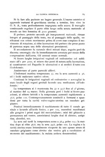 La clinica ostetrica rivista di ostetricia, ginecologia e pediatria. - A. 1, n. 1 (1899)-a. 40, n. 12 (dic. 1938)