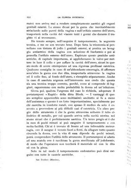 La clinica ostetrica rivista di ostetricia, ginecologia e pediatria. - A. 1, n. 1 (1899)-a. 40, n. 12 (dic. 1938)