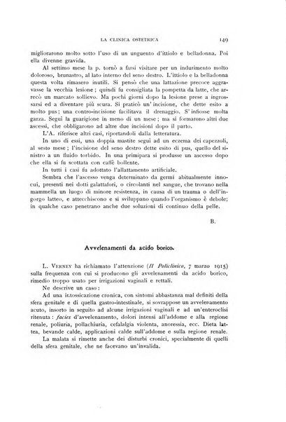 La clinica ostetrica rivista di ostetricia, ginecologia e pediatria. - A. 1, n. 1 (1899)-a. 40, n. 12 (dic. 1938)