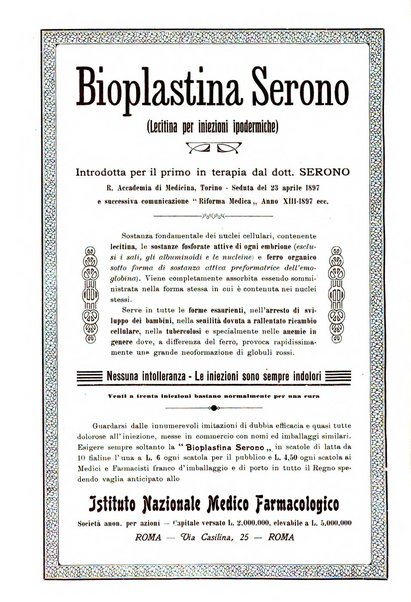 La clinica ostetrica rivista di ostetricia, ginecologia e pediatria. - A. 1, n. 1 (1899)-a. 40, n. 12 (dic. 1938)