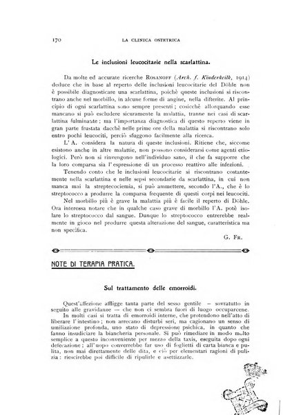 La clinica ostetrica rivista di ostetricia, ginecologia e pediatria. - A. 1, n. 1 (1899)-a. 40, n. 12 (dic. 1938)